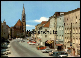 ÄLTERE POSTKARTE NEUÖTTING AM INN PANORAMA VW KÄFER CABRIO BUS NSU OPEL GASTHOF DROGERIE Ansichtskarte AK Cpa Postcard - Neuoetting