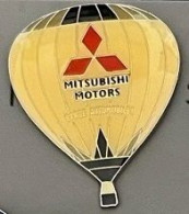 BALLON A AIR CHAUD  - MONTGOLFIERE -VOITURE MITSUBISHI MOTORS - CAR - LOGO - BARGE AUTOMOBILES - BALLOON - (32) - Montgolfières