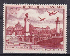 POSTE AERIENNE N°28 100F Rouge NEUF** - 1927-1959 Neufs