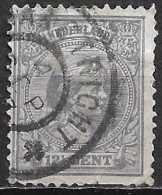 Afwijking Krassen In Het Gezicht In 1891 Prinses Wilhelmina Hangend Haar 12½ Cent Grijs NVPH 38 - Errors & Oddities