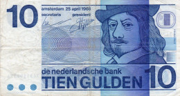 Kingdom Of Netherlands 10 Gulden 1968 P- 91b Vf - 10 Gulden