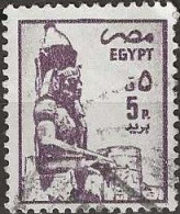EGYPT 1985 Statue Of Rameses II, Luxor -  5p. - Purple FU - Gebruikt