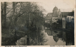 MECHELEN    DE DYLE EN HANSWIJCK KERK   FOTO KAART            2 SCANS - Malines