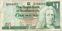 SCOTLAND - 1 POUND STERLING 1989  UNC P-351a.2 - 1 Pound