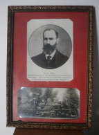 M. De GLEHN, Administrateur De La Société Alsacienne De Constructions Mécaniques - Reproduction, Cadre 20 X 28 Cm. - Chemin De Fer