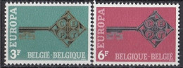 BELGIUM 1511-1512,unused,falc Hinged - 1968