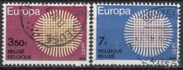 BELGIUM 1587-1588,used,falc Hinged - 1970