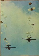 Carte Postale : Parachutisme : Largage En Formation TRANSALL C 160 - Parachutespringen