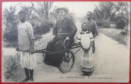 Cpa CONGO FRANCAIS Anime Pousse Pousse Episcopal - Autres & Non Classés