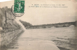 Blois * La Crue De La Loire 21 Octobre 1907 * Le Pont * Quai De La Saussaye Et Pompe D'épuisement * Inondation - Blois
