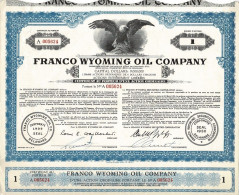 CVA De 1930 - Franco Wyoming Oil Company - Erdöl