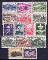 Österreich 1962 - Jahrgang Mit ANK-Nr. 1144 - 1158, MiNr. 1103 - 1127, Postfrisch ** / MNH - Ganze Jahrgänge
