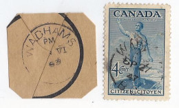 17954) Canada Walcott BC Closed  Post Office Postmark Cancel Money Order Receipt - Oblitérés