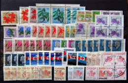 Canada Canada - Accumulation 85 Definitive Stamps Used - Verzamelingen