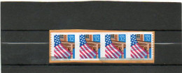 ETATS-UNIS   4 Timbres 32 C Se Tenant  1996    Y&T : 2523   Roulette     Sur Fragment  Oblitérés - Rollenmarken