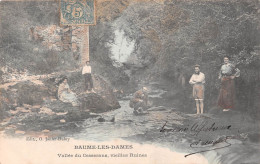 BAUME-les-DAMES (Doubs) - Vallée Du Cesserans, Vieilles Ruines - Edit. O. Janier-Dubry Couleurs - Voyagé 1907 (2 Scans) - Baume Les Dames