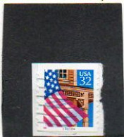 ETATS-UNIS   32 C   1996    Y&T : 2523   Roulette   N°22222A     Sur Fragment  Oblitéré - Rollen (Plaatnummers)