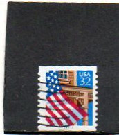 ETATS-UNIS   32 C   1996    Y&T : 2523   Roulette   N° 78777    Oblitéré - Coils (Plate Numbers)