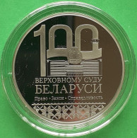 Belarus 1 Ruble 2023, Supreme Court. 100 Years, KM#New, Prooflike - Belarus