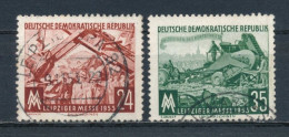 DDR/East Germany/Allemagne Orientale 1953 Mi: 380-381 Yt: 113-114 (Gebr/used/obl/usato/o)(6839) - Gebraucht