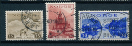 Noorwegen/Norway/Norvege/Norwegen/Norvegia/Noruega 1938 Mi: 195-197 Yt: 187-189 (Gebr/used/obl/usato/o)(6855) - Oblitérés