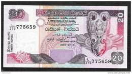 SRI LANKA  P116c  20  RUPEES   2004.07.01 #L/270     UNC. - Sri Lanka