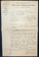 DOCUMENT MAIRIE DE ST ROMAIN PUY DE DOME / 1936 / PORTEUR DE TELEGRAMMES - Manuscrits