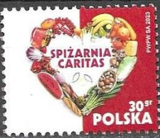 POLAND,  2023, MNH,CARITAS PANTRY, FRUIT, VEGETABLES, 1v - Alimentation