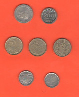 Spagna Lotto 7 Monete Pesetas España Spain Seven Differents Coins - Otros & Sin Clasificación