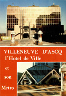 N°105287 -cpsm Villeneuve D'Asq -l'hotel De Ville Et Son Métro- - Villeneuve D'Ascq