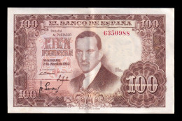 España Spain 100 Pesetas Romero De Torres 1953 Pick 145 Sin Serie Ebc Xf - 100 Pesetas