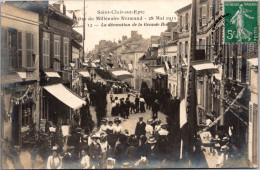S13334 Cpa 95 Saint Clair Sur Epte - Fêtes Du Mllénaire Normand 1911 - La Décoration De La Grande Rue - Saint-Clair-sur-Epte