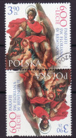 POLAND 2023  600th Anniversary Of The Parish Of St. Florian In Brwinów  Tete Beche USED - Oblitérés