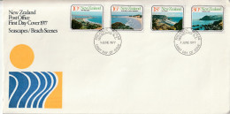 FDC - Nouvelle Zélande - N°691/4 (1977) Paysages - FDC