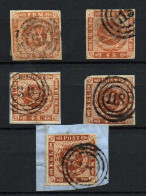 Dinamarca  Nº 4,8,10.. Año 1854 - Used Stamps