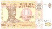 Moldova, 100 Leu, 2008, P-15, UNC - Moldawien (Moldau)