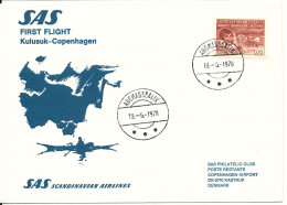 Greenland SAS First Flight Kulusuk - Copenhagen 13-6-1978 - Storia Postale