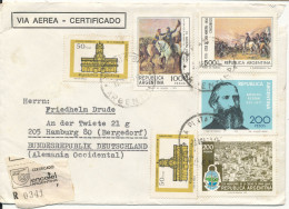 Argentina Registered Cover Sent To Germany 30-4-1979 With Topic Stamps - Briefe U. Dokumente