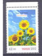 2012. Kyrgyzstan,  Sunflowers, 1v Perforated, Mint/** - Kirghizistan