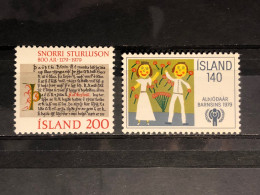ICELAND STAMPS 1979 YEAR  SCOTT # 518 & 519  MNH - Ungebraucht