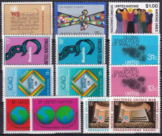 UNO NEW YORK 1978 Mi-Nr. 315-27 Kompletter Jahrgang/complete Year Set ** MNH - Ongebruikt