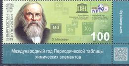 2019. Kyrgyzstan, International Year Of The Periodic Table Of  D. Mendeleev, 1v, Mint/** - Kirghizistan