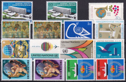 UNO NEW YORK 1974 Mi-Nr. 264-78 Kompletter Jahrgang/complete Year Set ** MNH - Unused Stamps