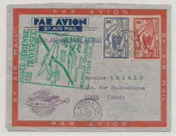 PANAM WW2 1940 NOUVELLE CALEDONIE Noumea 1ère Traversée ETATS UNIS Pour La FRANCE Avec Censure ALLEMAGNE Geöffnet - Storia Postale