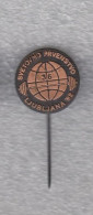 Pin Badge World Weightlifting Championships Ljubljana 1982 82 Slovenia Yugoslavia - Halterofilia