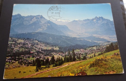 Villars-Chesières, Vue Générale, Au Fond Les Dents De Morcles, ... - Edition Foto Kunz, Villars - # 543 - Morcles