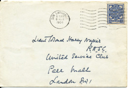 Ireland Cover Sent To England Dun Laoghaire 8-5-1954 Single Franked - Brieven En Documenten