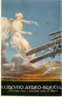 Circuit Aereo Brescia 1909 - Affiche De Publicité Reproduction - CPSM - Meetings