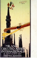 Circuit Aereo Milano 1910 - Affiche De Publicité Reproduction - CPSM - Meetings