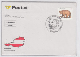 Austria  Brown Bear FDC TI151B) - Arctic Tierwelt